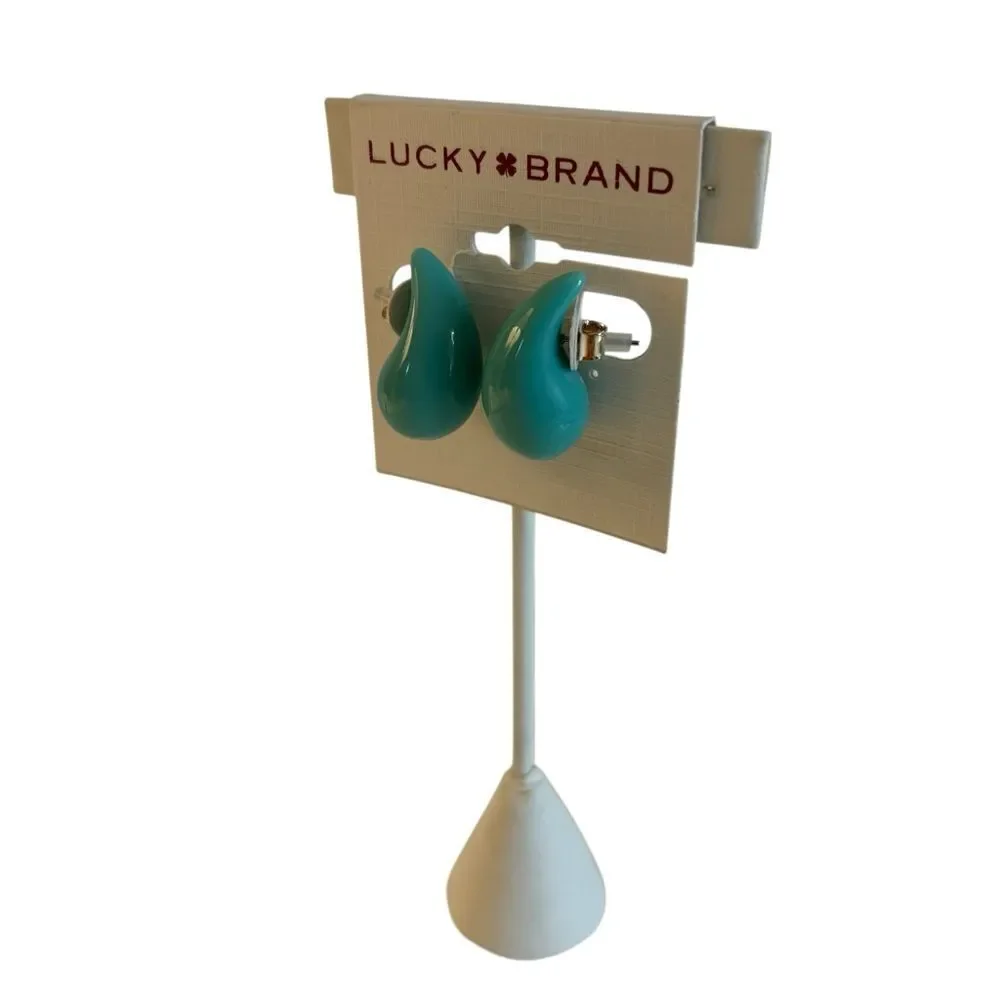 Sleek & Stylish Turquoise Teardrop Earrings